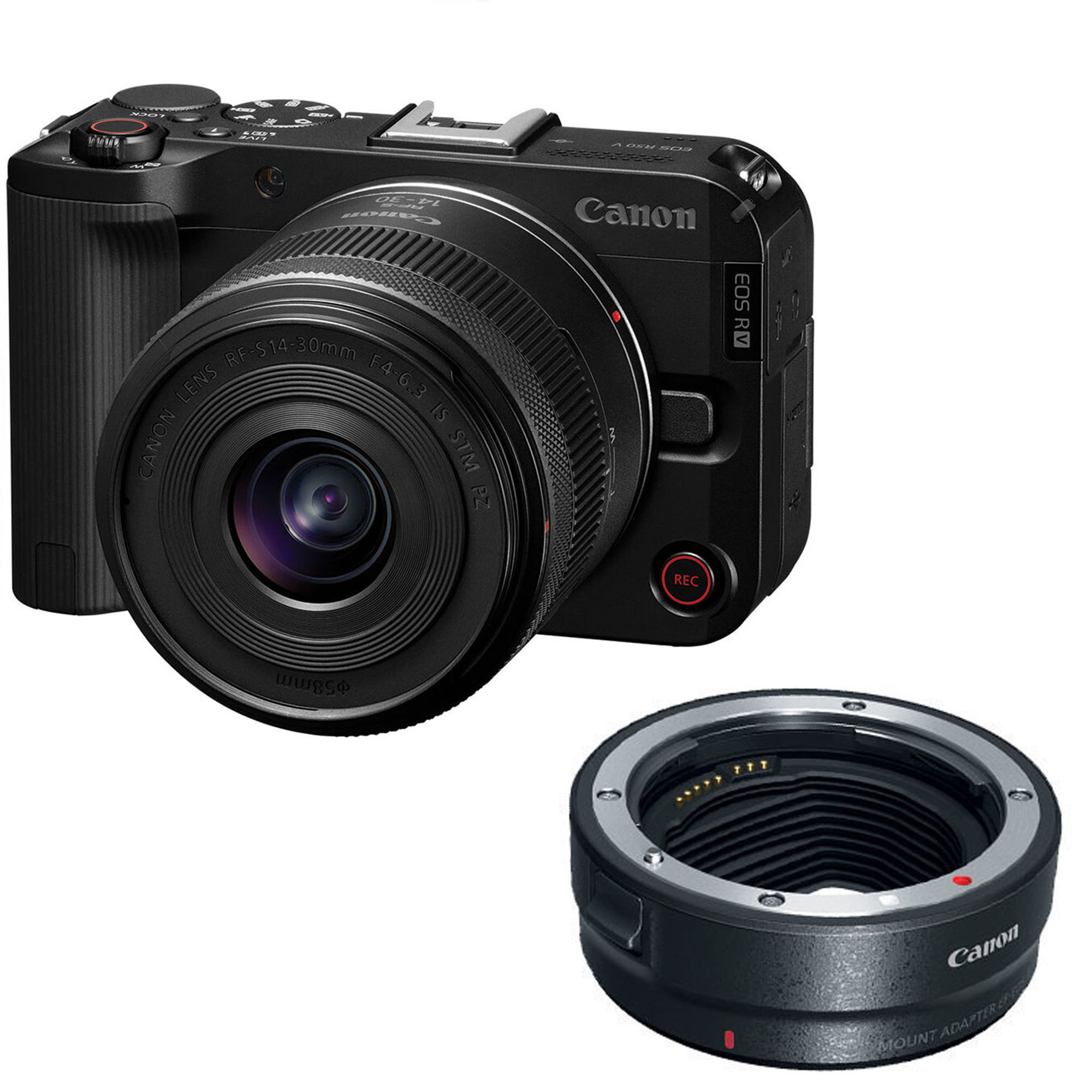 Canon EOS R50 V 14-30 + EF-EOS R mount adapter