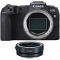 Canon EOS RP Mirrorless Camera Body with EF-EOS R mount adapter - view 1